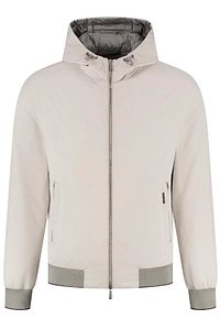 Moorer Oniro-Stp Hooded Bomber Jacket