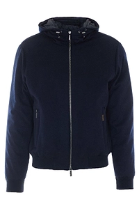 Moorer Oniro Hooded Zip-Up Down Jacket