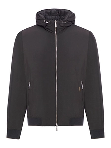 Moorer Oniro-Stp Hooded Bomber Jacket