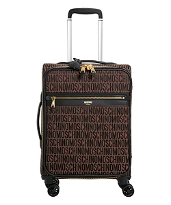 Moschino Allover Logo Printed Zipped Suitcase