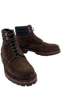 Moorer Padded Collar Lace-Up Boots