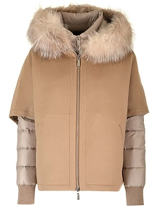 Pegaso-Cwr Zip-Up Hooded Coat