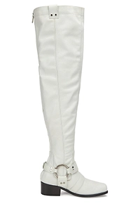 Moschino Buckled Over-The-Knee Boots