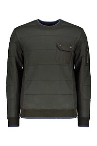 Moorer Pocket Detailed Crewneck Sweatshirt