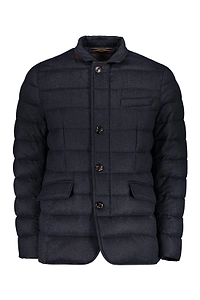 Moorer Quilted Button-Up Coat
