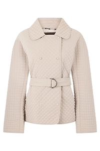 Moorer Quilted Belted Coat