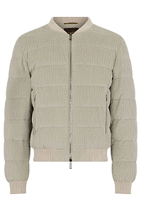 Moorer Quilted Bomber Jacket