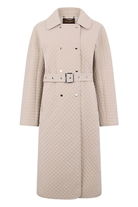 Moorer Quilted Belted Trench Coat