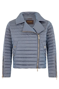 Moorer Quilted Biker Down Jacket