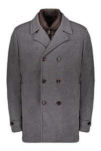 Moorer Quilted Double-Breasted Coat