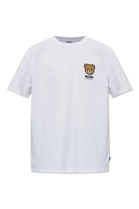 Moschino Bear-Printed Short Sleeved T-Shirt