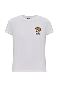 Moschino Bear-Printed Short Sleeved T-Shirt