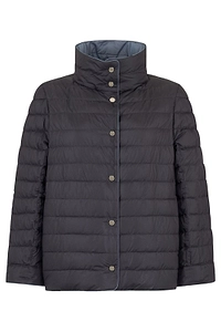 Moorer Quilted High-Collar Down Jacket