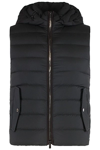 Moorer Quilted Hooded Down Gilet