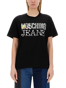 Moschino Jeans Logo-Printed Crewneck T-Shirt