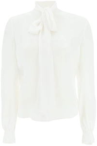Bow Detailed Long-Sleeved Shirt