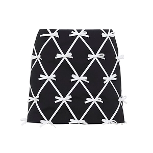Moschino Bow Detailed Mini Skirt