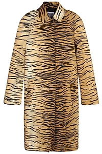 Moschino Jeans Striped Gabardine Long Jacket