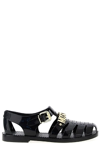 Moschino Jelly Logo-Lettered Sandals