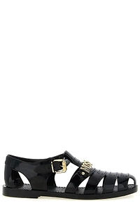 Moschino Jelly Logo Lettering Sandals