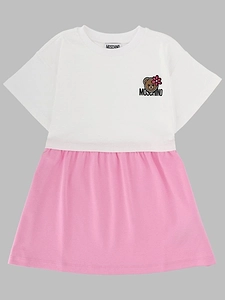 Moschino Kids Bear Logo Jersey Dress