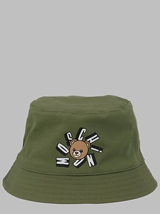 Moschino Kids Logo Bear Bucket Hat
