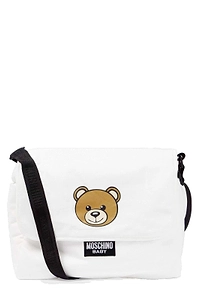 Moschino Kids Logo Printed Foldover Top Changing Bag
