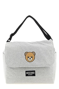 Moschino Kids Logo Printed Foldover Top Changing Bag