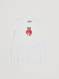 Moschino Kids Ruffled Short-Sleeved Dress