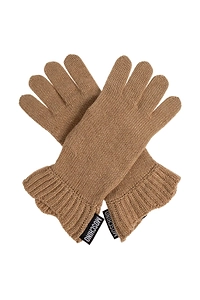Moschino Logo Patch Knitted Gloves