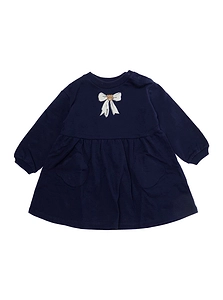 Moschino Kids Teddy Bear Bow Printed Crewneck Dress