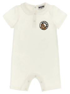 Moschino Kids Teddy Bear Collar Onesies