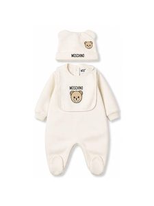 Moschino Kids Teddy Bear Logo Babygrow Set