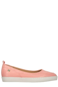 Moschino Logo Pointed-Toe Ballet Flats