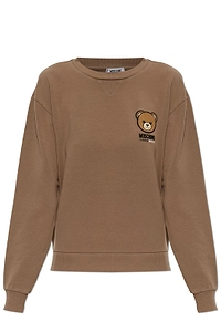 Moschino Logo Print Crewneck Sweatshirt