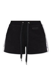 Moschino Logo Printed Drawstring Track Shorts