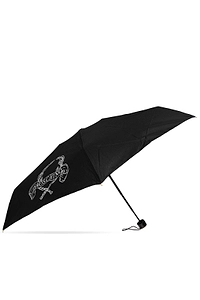 Moschino Logo Printed Folding Umbrella