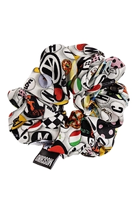 Moschino Logo Printed Hair Scrunchie