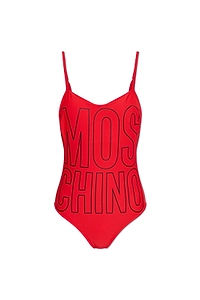 Moschino Logo Printed One-Piece Swimsuit