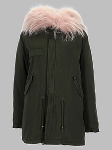 Mr & Mrs Italy Fur-Trimmed Hooded Jacket