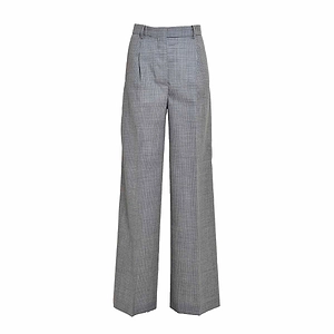 Msgm Checked Wide-Leg Pants