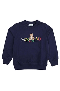 Moschino Kids Teddy-Print Crewneck Sweatshirt