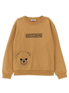 Moschino Kids Teddy-Pocket Crewneck Sweatshirt