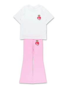 Moschino Kids Teddy-Print Flared Trousers Set