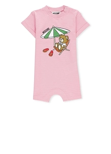 Moschino Kids Teddy Printed Crewneck Suit