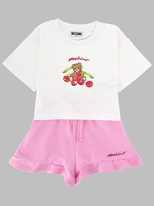 Moschino Kids Teddy Print T-Shirt And Shorts Suit