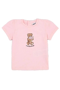 Moschino Kids Teddy-Printed Crewneck T-Shirt