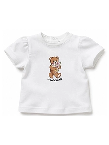 Moschino Kids Teddy-Printed Crewneck T-Shirt