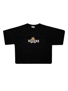 Moschino Kids Teddy Printed Crewneck T-Shirt