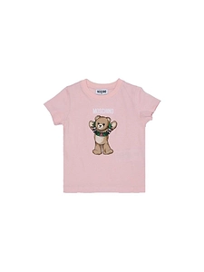 Moschino Kids Teddy Printed Crewneck T-Shirt